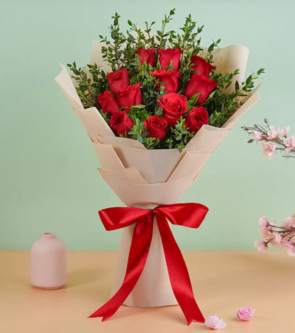 12 Red Roses Korean Style