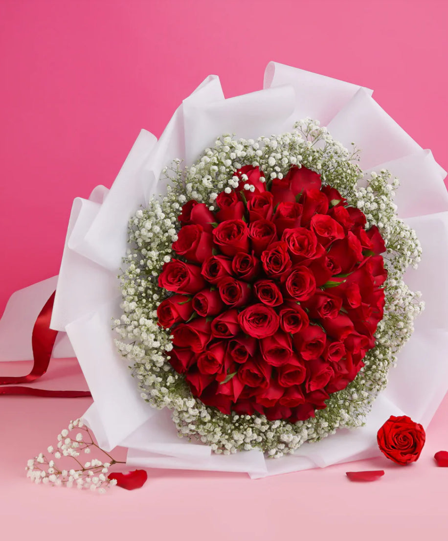 66 Red Roses Bouquet