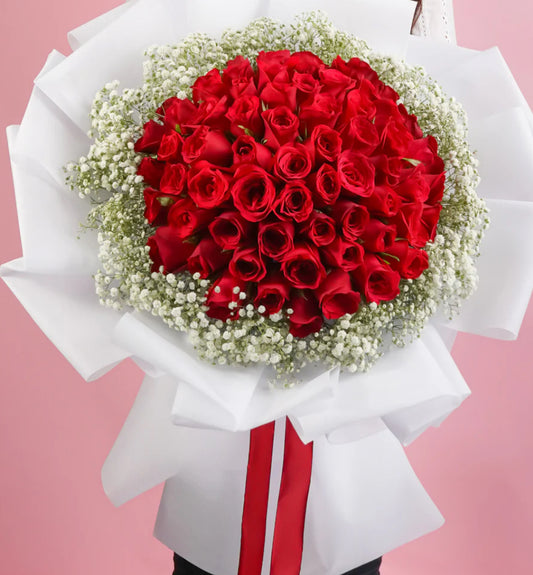 66 Red Roses Bouquet